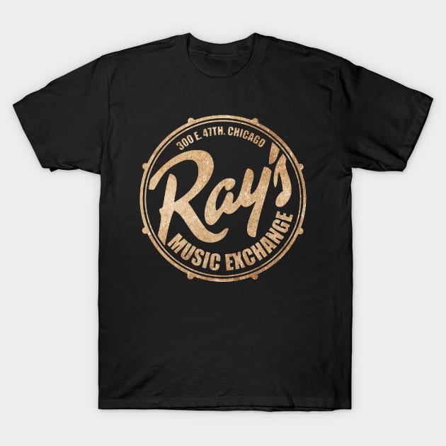 Ray's. Music Exchange T-Shirt by BotsArt